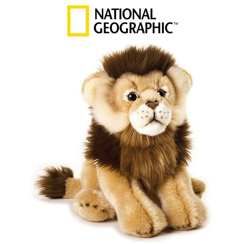 Lion l.25 cm. Soft Toy National Geographic by Lelly