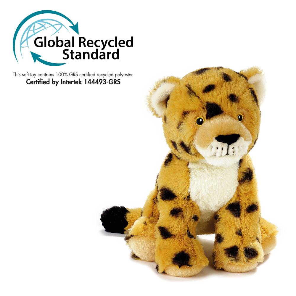 Quality Lifelike Realistic Green Soft Animal Cheetah h.22 cm at Brussels Belgium