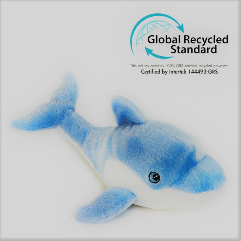 Dolphin Plush  l.cm.30 (Global Recycled Standard) as a Gift at Vienna in Austria