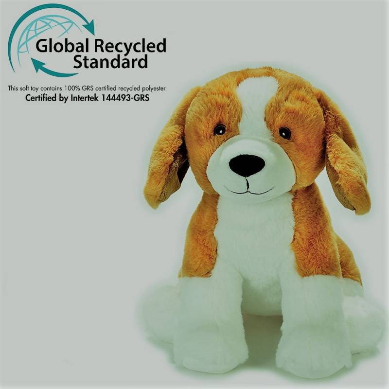 Stuffed animals  : Dog Beagle h.29 cm.& h.22 cm.PLAY ECO-PLAY GREEN Very Low Prices at Lisbon Portugal